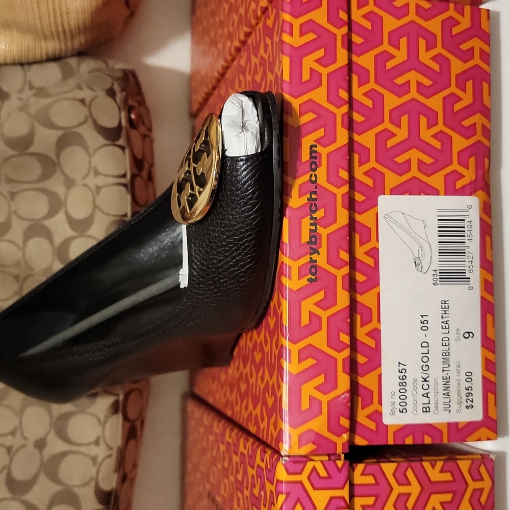 Tory Burch peep toe wedge